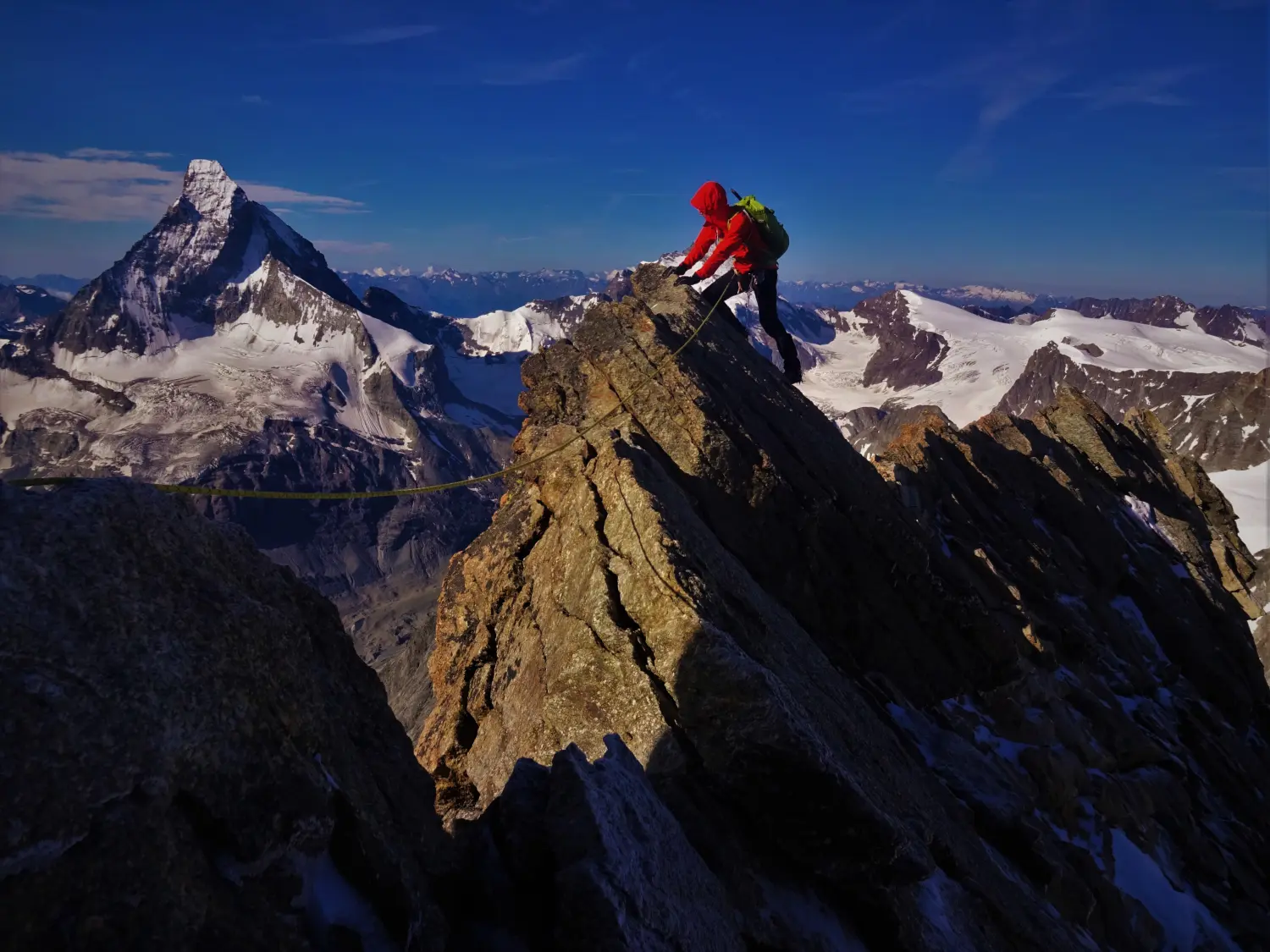 Bergsteigen bei Bergspur