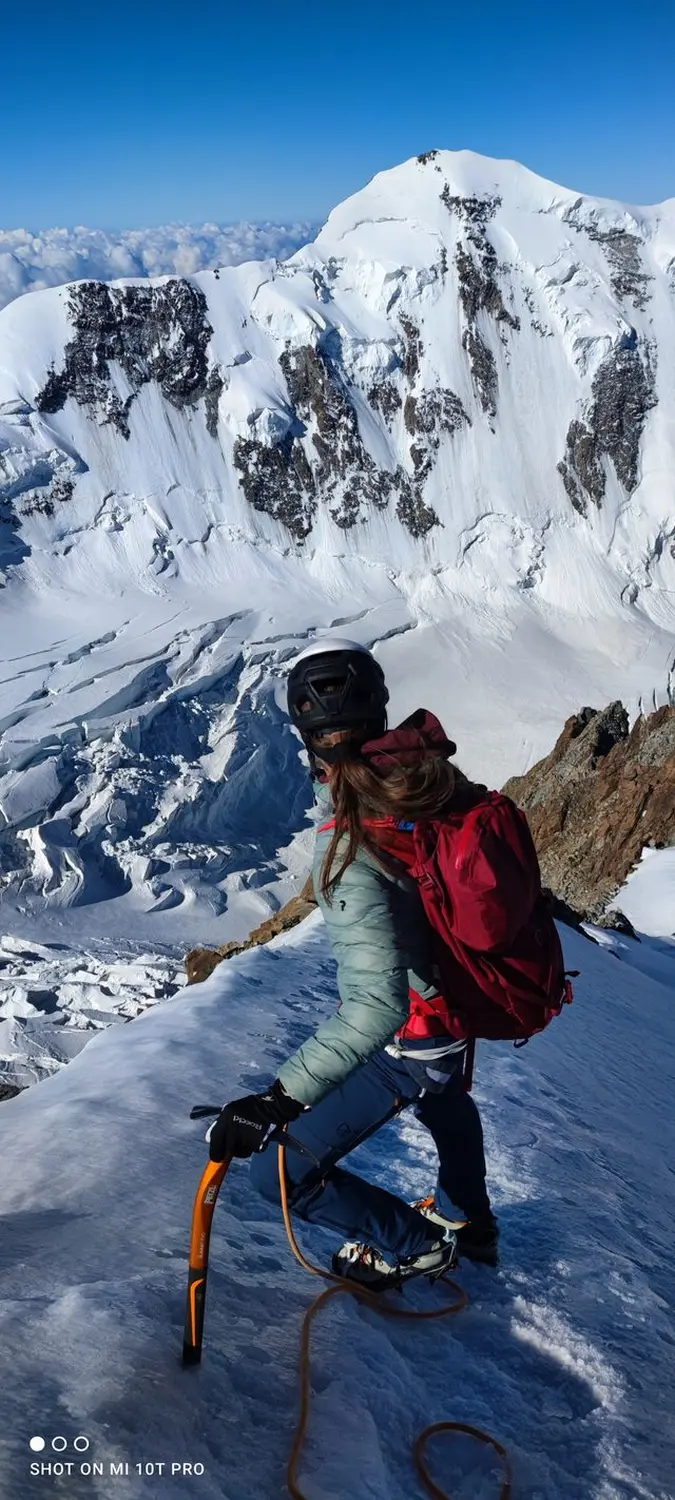 Hochtouren von Bergspur