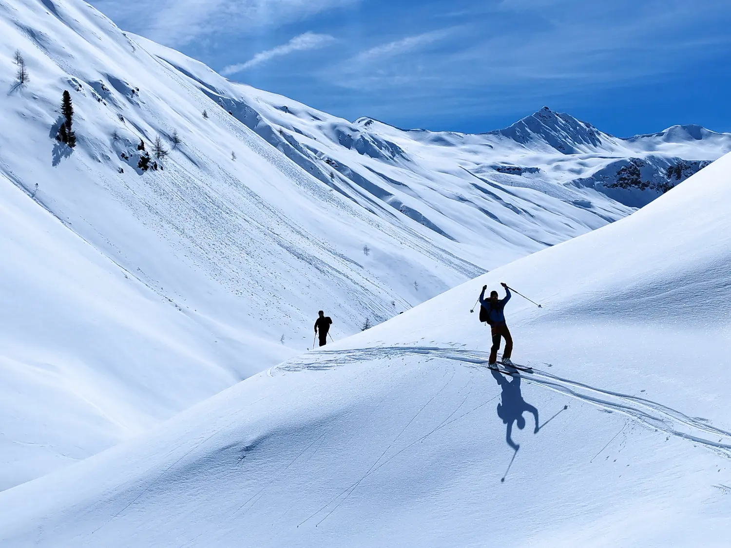 Skitour Berninapass-Livigno-Davos bei Bergspur